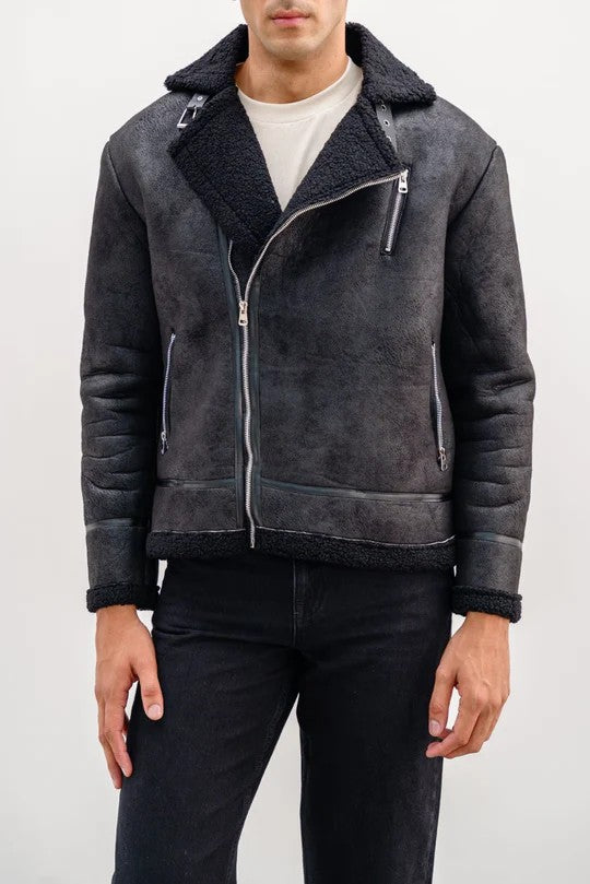 BLACK SUEDE JACKET